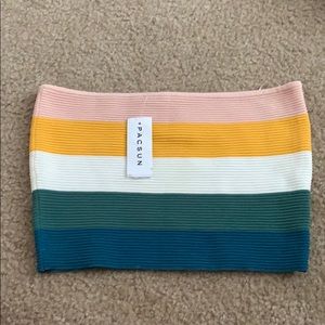 Striped tube top